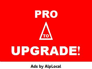 AlpLocal Upgrade To Pro Mobile Ads